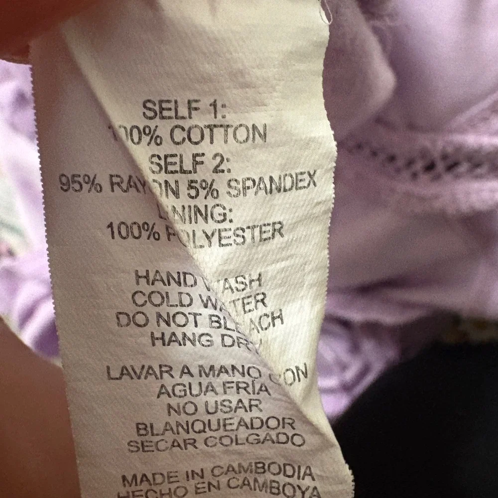 Womens Large Pastel Purple Floral Crochet Lace Boho Top Festival Fairy Coquette - Picture 4 of 6